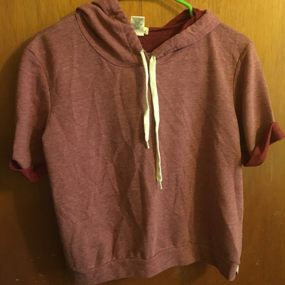 Maroon Crop Top